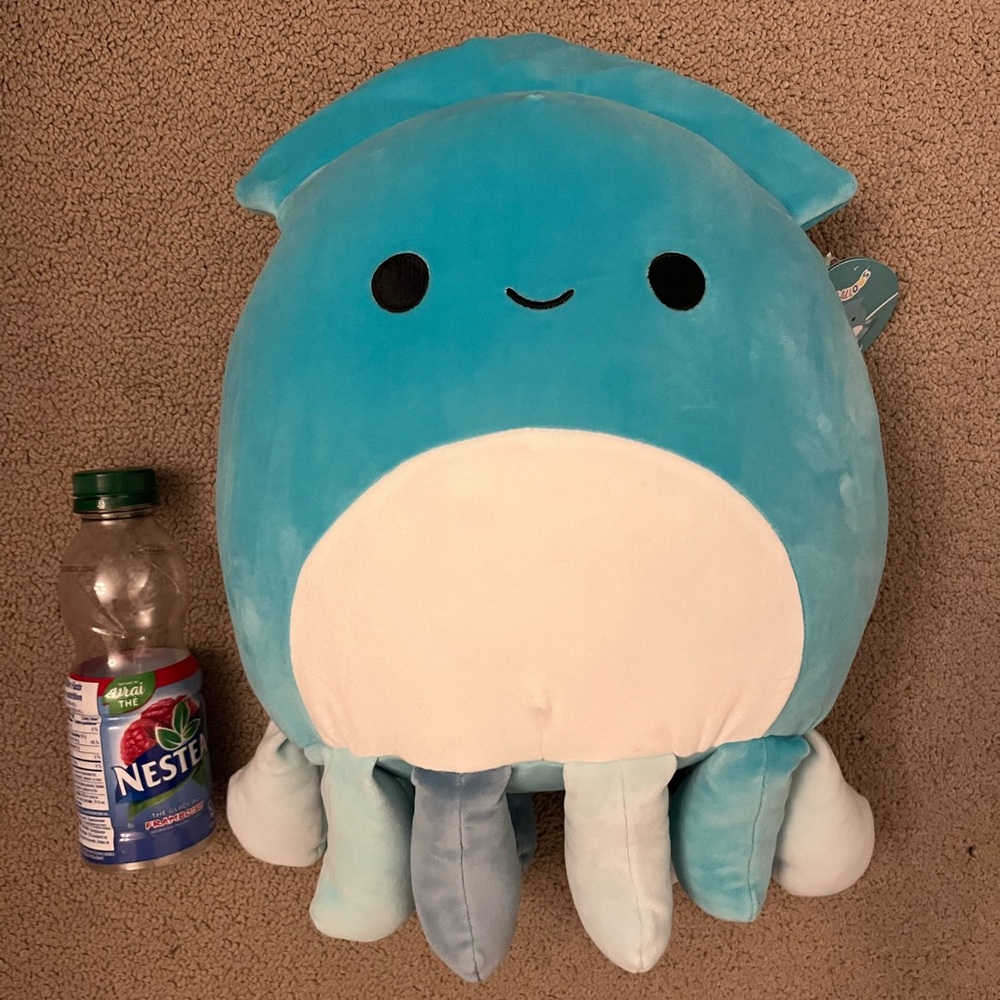 New with attached tags Squishmallow Sky the Squid. 12 inches. Smoke free home.
